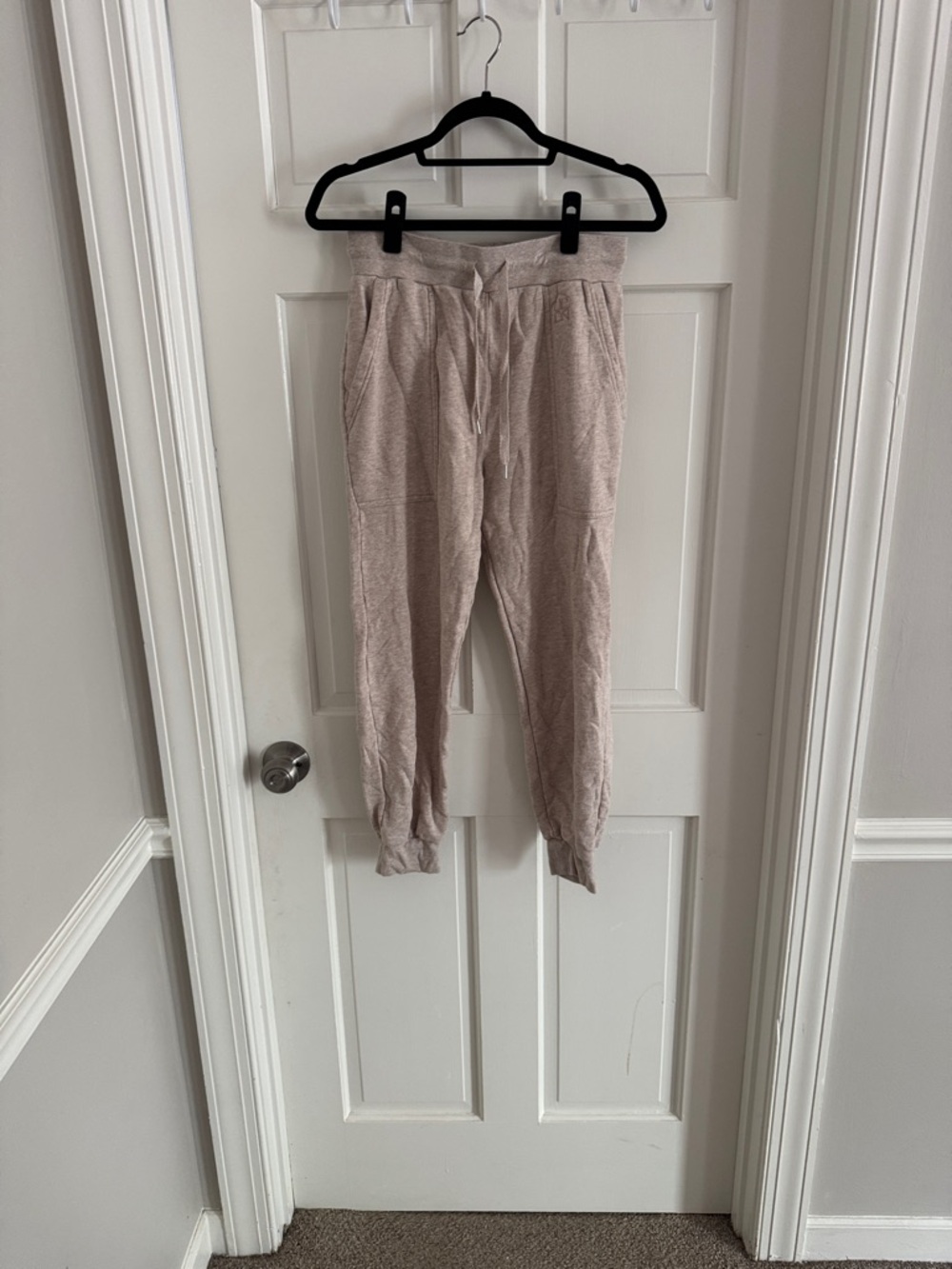Ulla Johnson Cream Loopback Knit Sweatpants